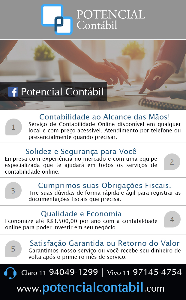 Potencial Contbil - Contabilidade Online em So Bernardo do Campo, Riacho Grande