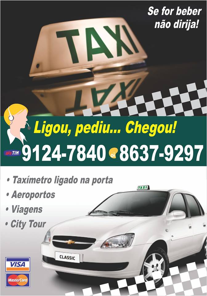 Taxi no bairro Dona Clara