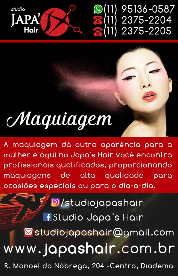 Studio Japa's Hair - Maquiagem em Diadema, Jardim das Naes
