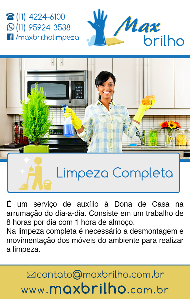 Max Brilho - Limpeza Completa em Diadema, Vila Nogueira