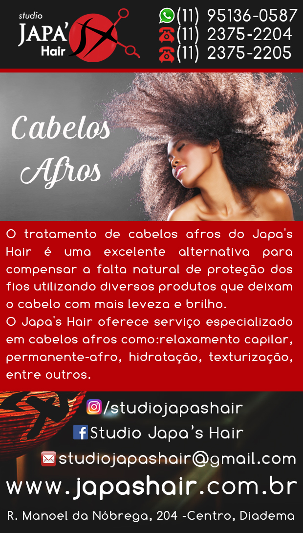 Studio Japa's Hair - Especialista Em Cabelo Afro em Diadema, Canhema