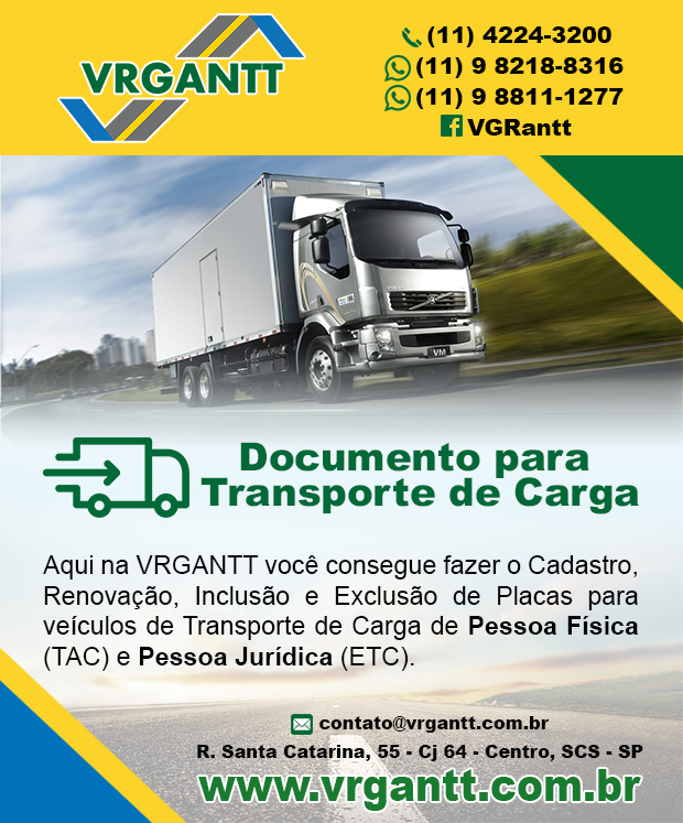VRGANTT - Documento para Transporte de Carga em So Caetano do Sul